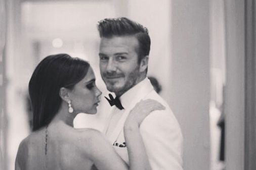 Victoria y David Beckham
