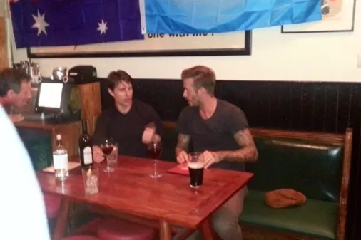 Tom Cruise y David Beckham