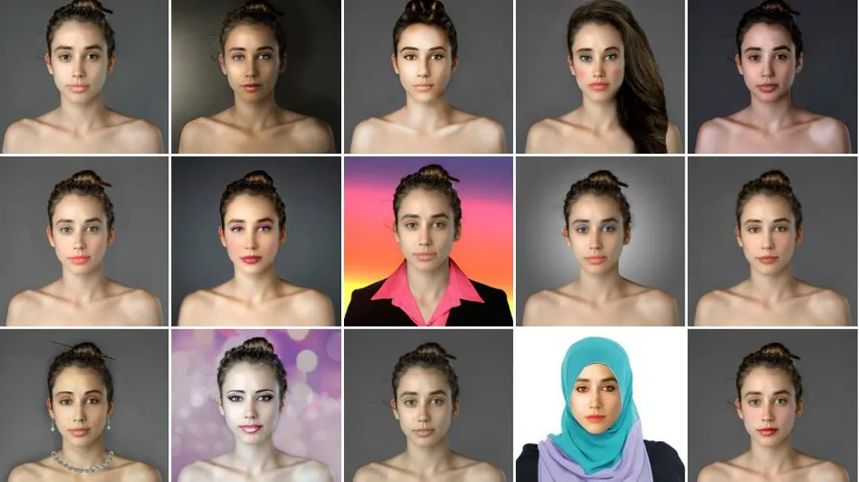 Grâce à Photoshop, elle transforme son visage selon les critères de beauté de 25 pays