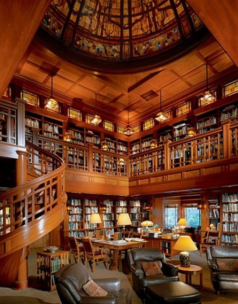 hermosa biblioteca