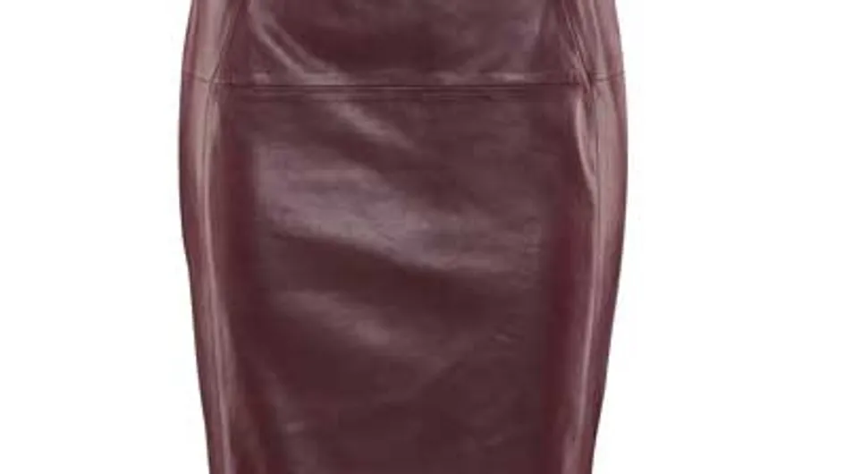 Fashion buy: Oxblood leather skirt