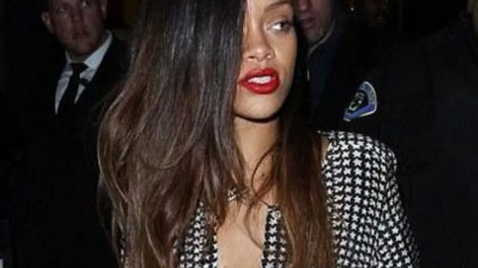 Rihanna debuts new ombre hair do