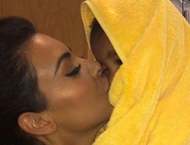 Kim Kardashian und Töchterchen North
