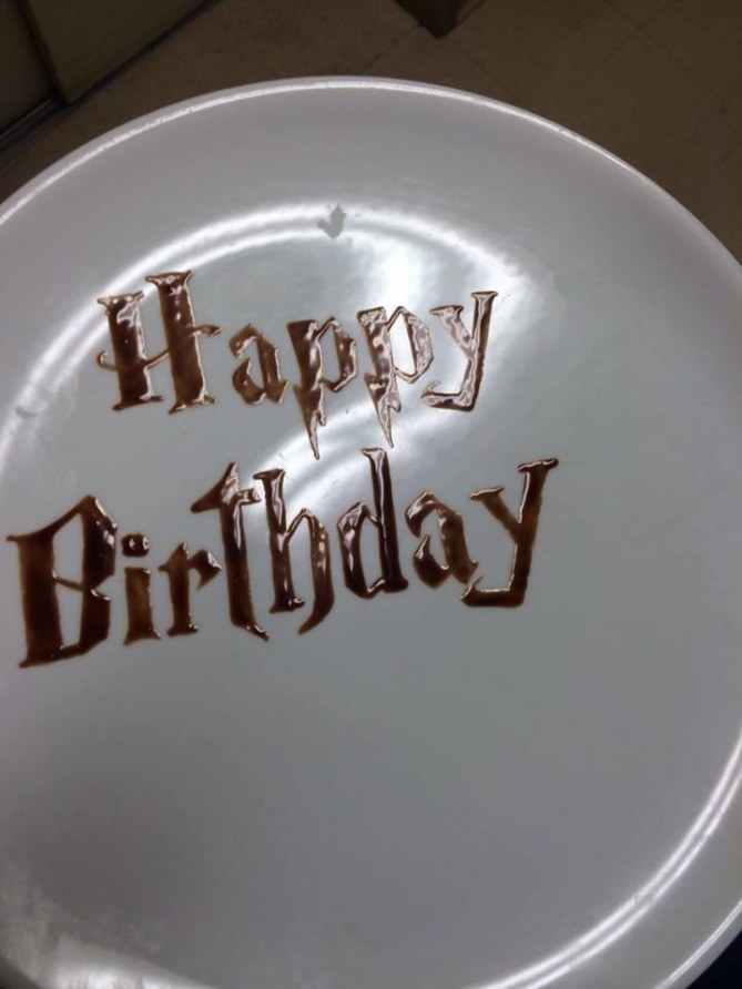 Un cumpleaños dedicado a un fan de Harry Potter