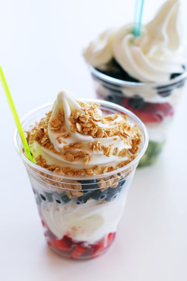 Frozen Joghurt Selber Machen Besten Rezepte Ohne Eismaschine Frozen Joghurt Mit Beeren Und Gerösteten Haferflocken