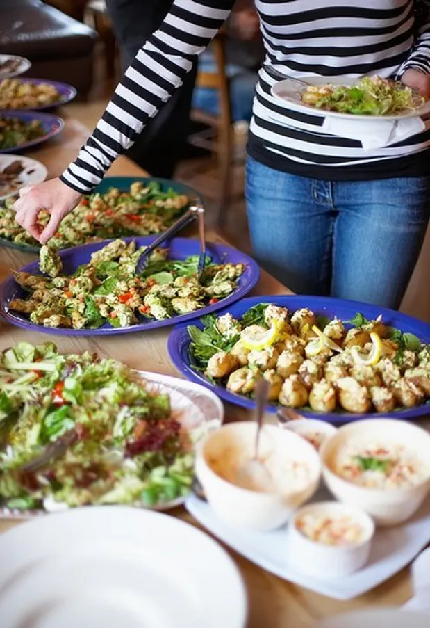 Een geslaagd buffet om van te smullen