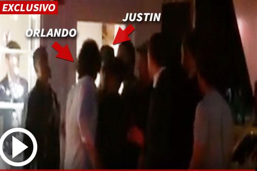 Orlando Bloom y Justin Bieber