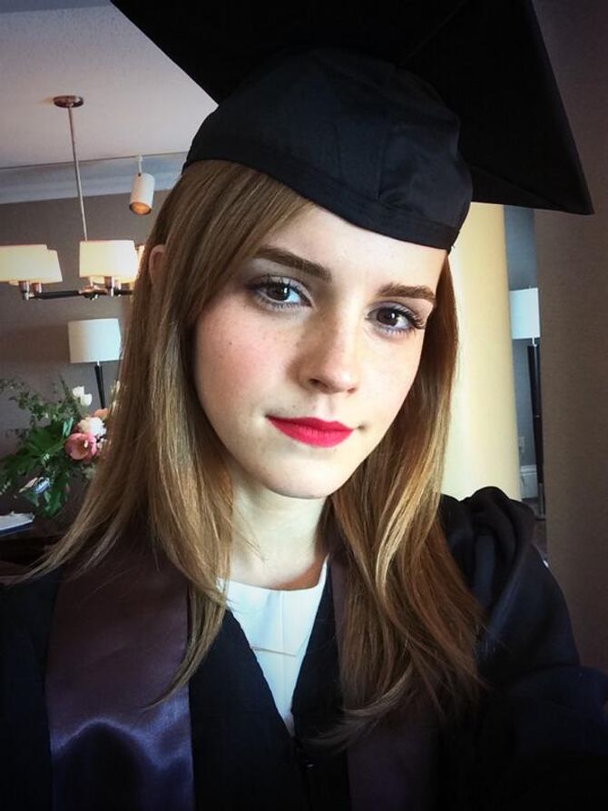 Emma Watson, pas afgestudeerd