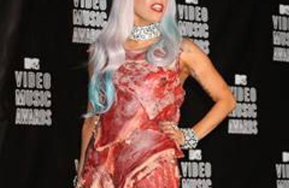 Lady Gagas Fleischkleid wird ausgestellt