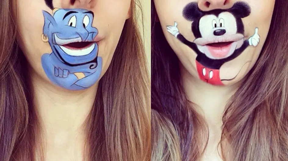 Talented Make-Up Artist Recreates Disney Characters...On Her Lips