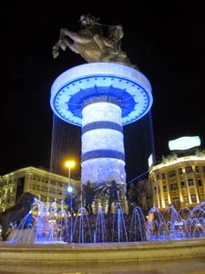 Alejandro Magno. Skopje, República de Macedonia.