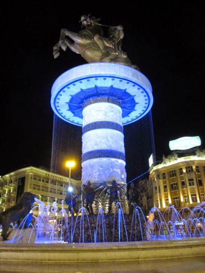 Alejandro Magno. Skopje, República de Macedonia.