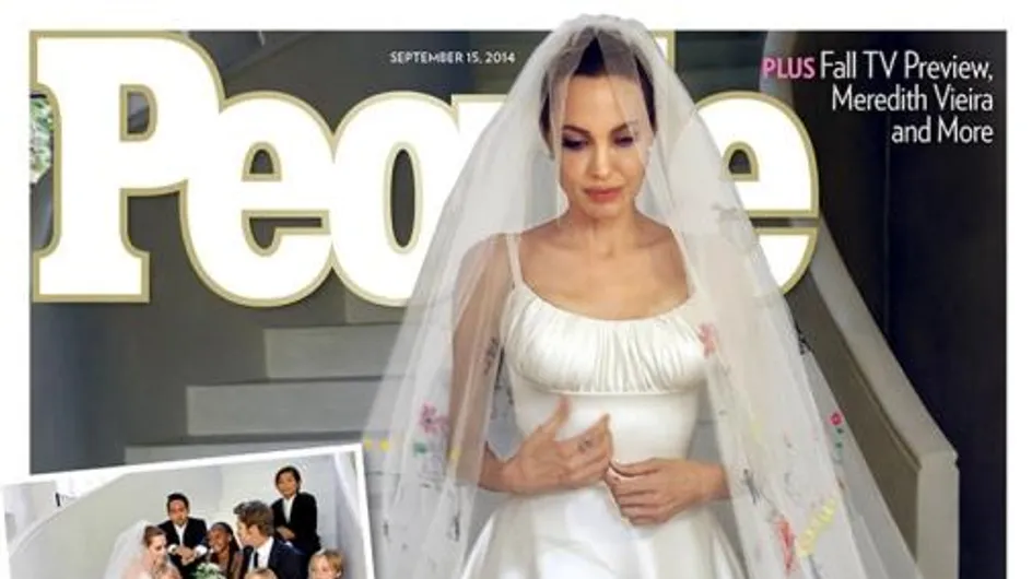 Primeras imágenes de Angelina Jolie vestida de novia
