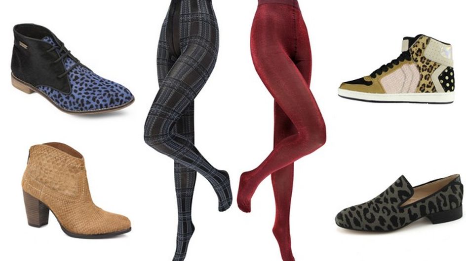 chaussure avec collant noir