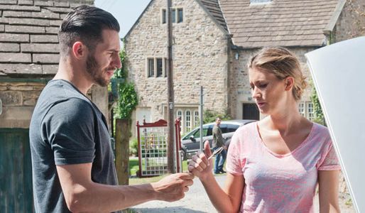 Charity's lie shatters Debbie and Pete's relationship