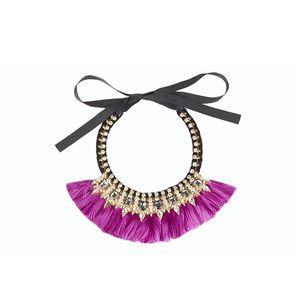 Pink Tassel Necklace - £18