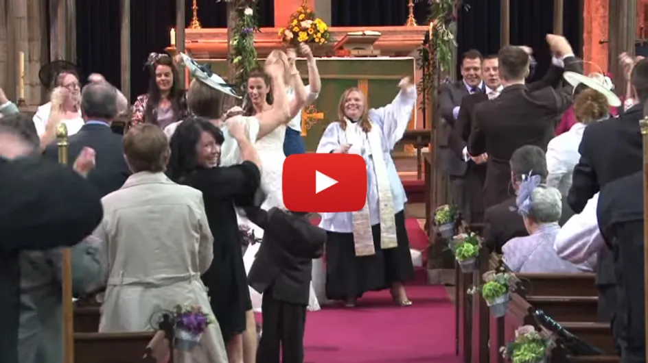 Celebrate Good Times! Wedding Ceremony Turns Into Church-Wide Flashmob