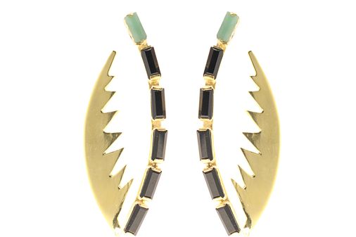 Oorring Swarovski en Opaal