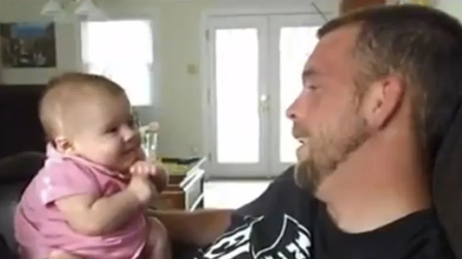 Say What?! 2-Month-Old Baby Says 'I Love You' To Shocked Father (Video)