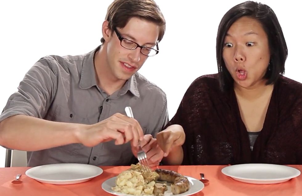 Lustig! Diese Amerikaner probieren zum ersten Mal deutsches Essen!