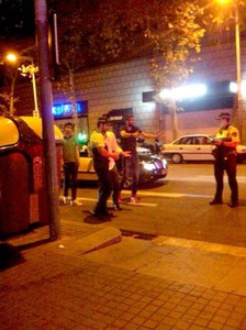 Piqué discute con la Guardia Urbana de Barcelona