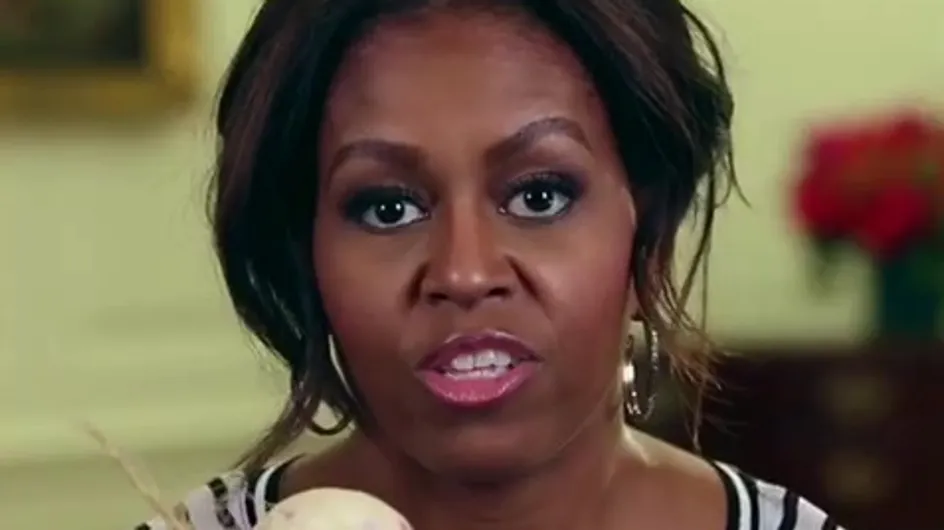 Pour lutter contre l'obésité, Michelle Obama danse avec... un navet (Vidéo)