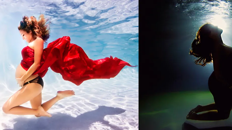 20 imágenes increíbles de la maternidad como nunca la habías visto: bajo el agua