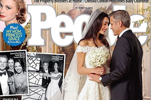 Amal Alamuddin veste Oscar de la Renta para casar com George Clooney