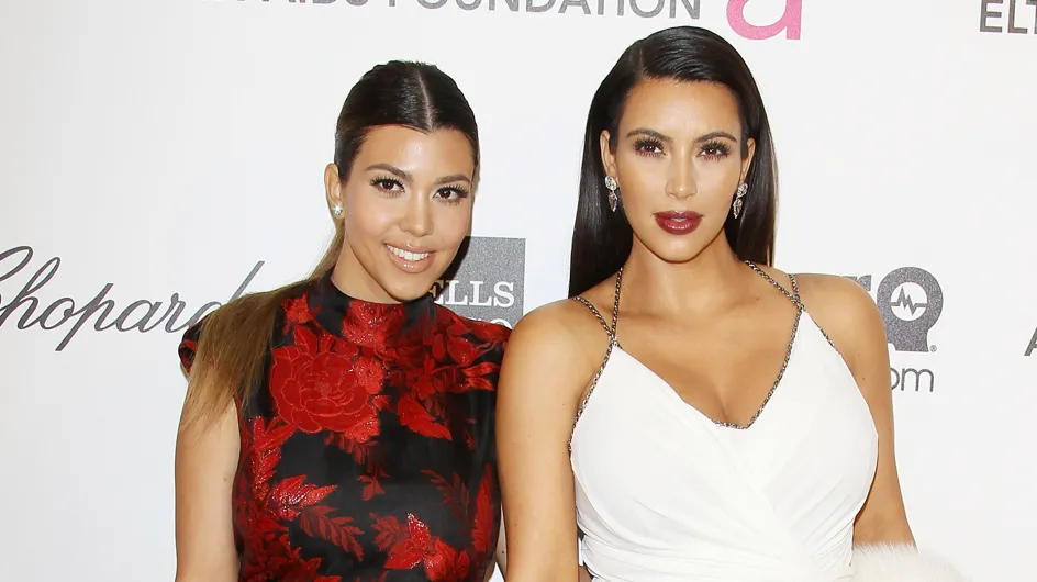 Kim et Kourtney Kardashian : Fans de la robe fendue (Photo)