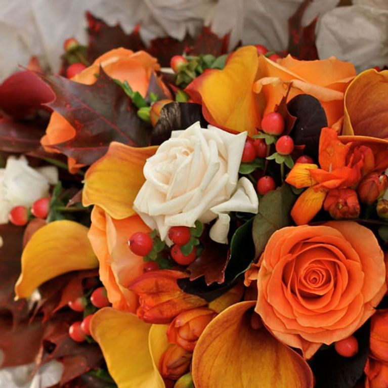 Autumn Wedding Flowers Bouquet Inspiration 