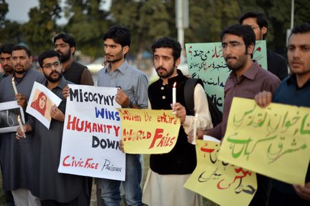 Manifestación en Pakistán