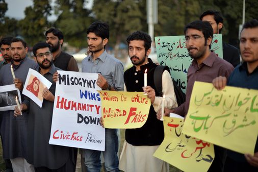 Manifestación en Pakistán