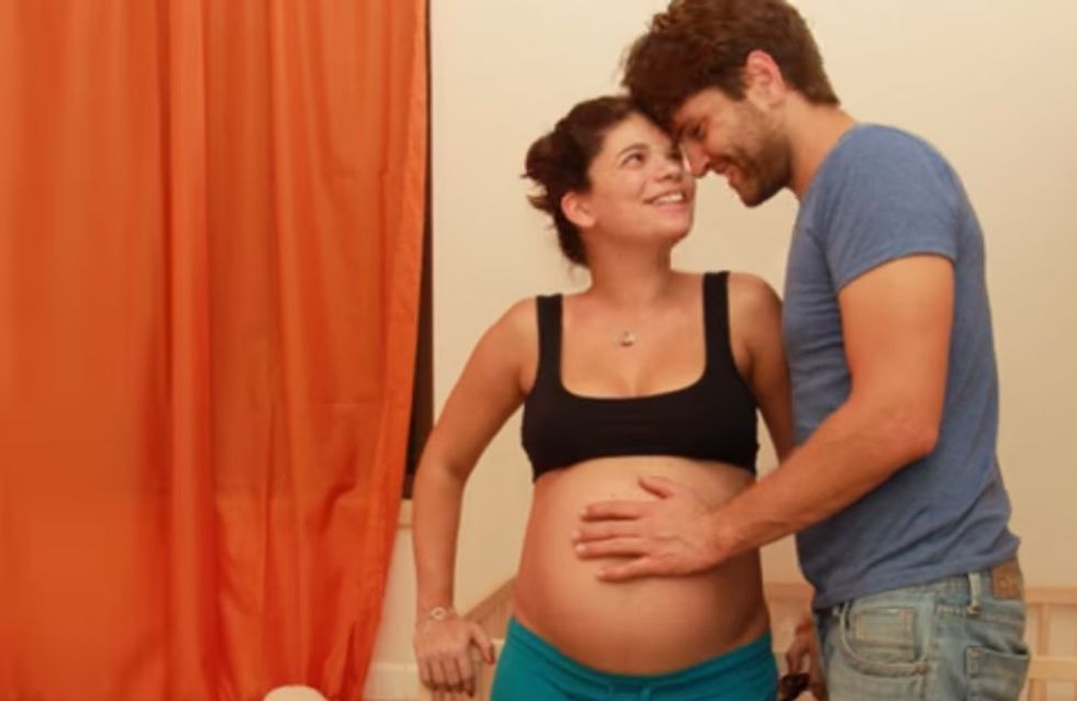 42 Wochen Schwangerschaft und ein süßes Baby: So toll zeigt dieses Paar sein Glück