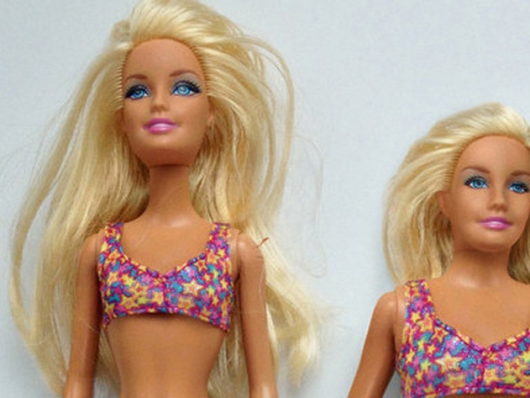 barbie with acne