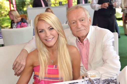 Crystal Harris y Hugh Hefner
