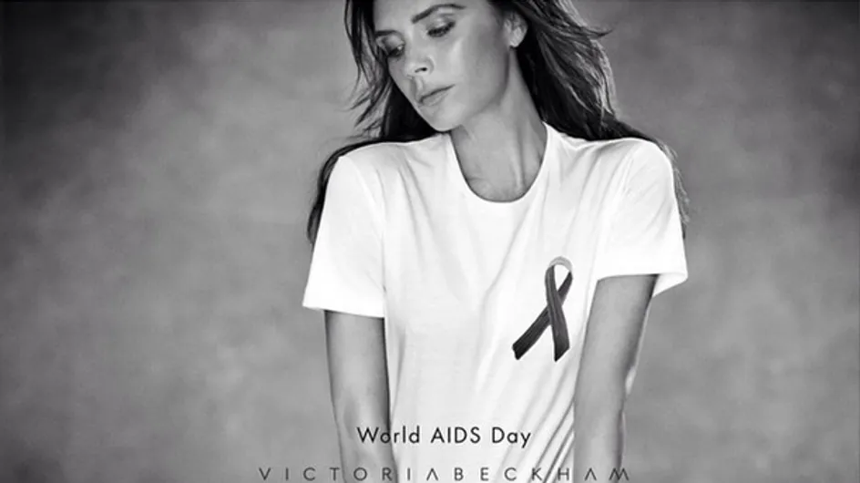 Victoria Beckham lance un T-shirt pour lutter contre le Sida (Photos)