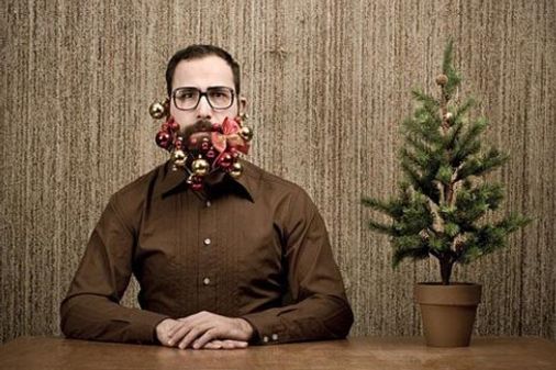 Adornos navideños para barbas