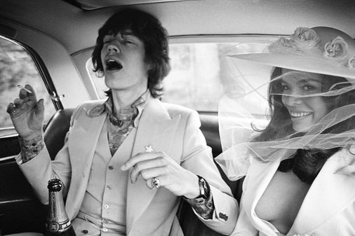 Bianca y Mick Jagger