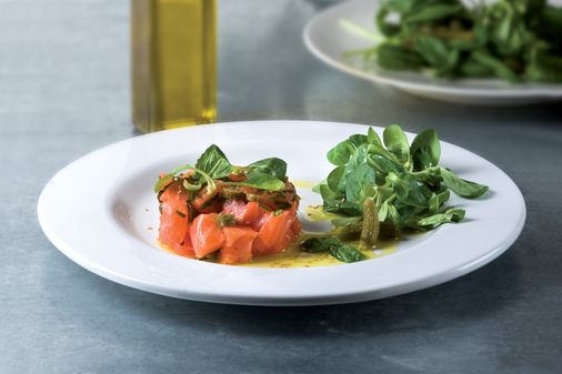 Tartar de salmón