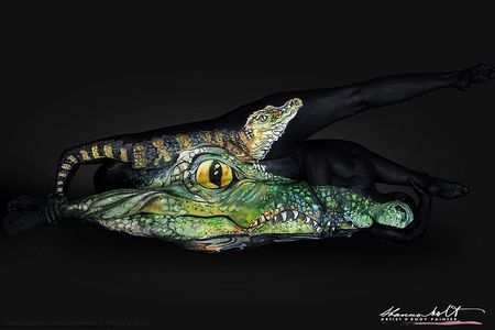 Body painting animal