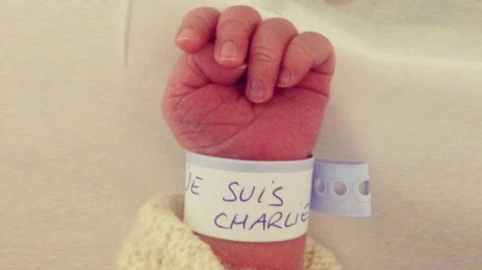 « Je suis Charlie », le message plein d'espoir d'un nouveau-né