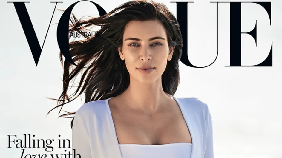 Kim Kardashian fait à nouveau la couverture de Vogue (Photo)