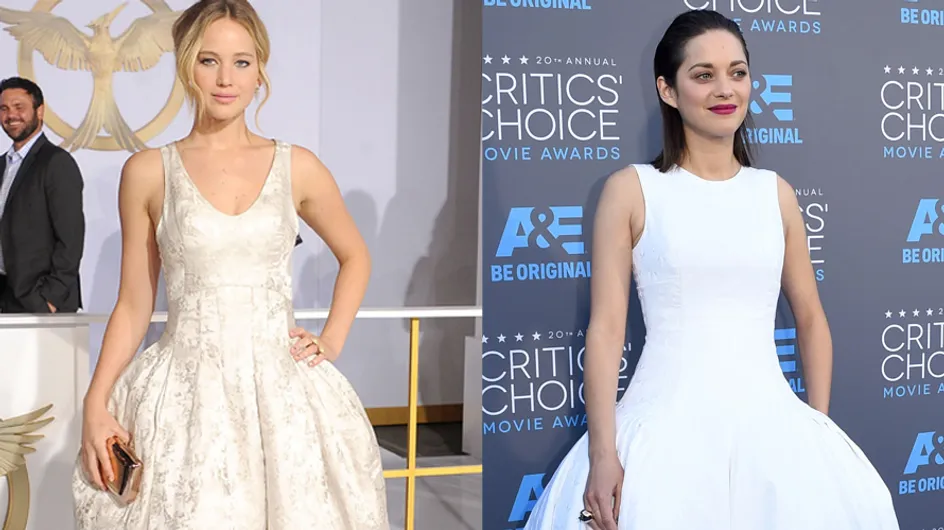 Jennifer Lawrence vs Marion Cotillard : Qui porte le mieux la robe Dior ?