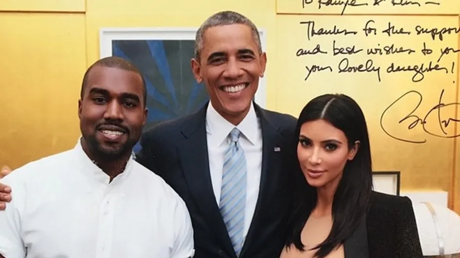 Barack Obama a réussi à faire sourire Kim Kardashian et Kanye West
