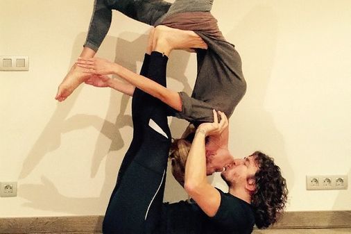 Carles Puyol y Vanesa Lorenzo