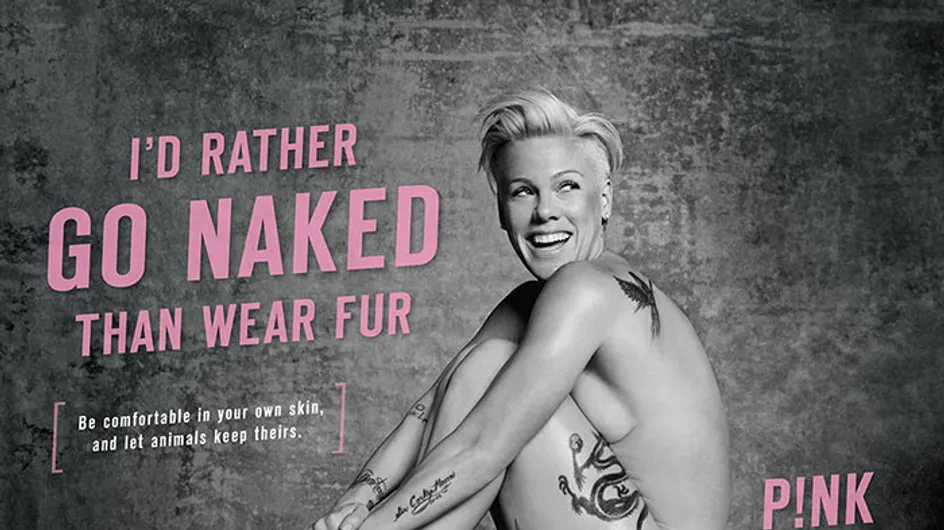 Pink se met à nu pour PETA (Photo)