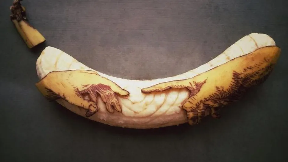 Plátanos convertidos en increíbles obras de arte