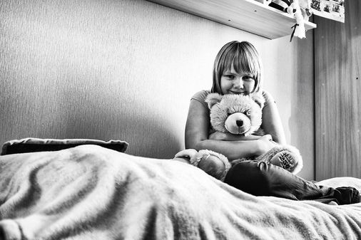 Polina, 11 Jahre, will Sängerin werden.