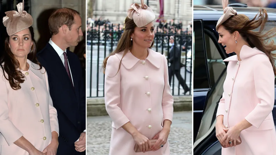 Kate: cappottino rosa e pancione ingombrante! Le foto della Middleton all'8° mese!