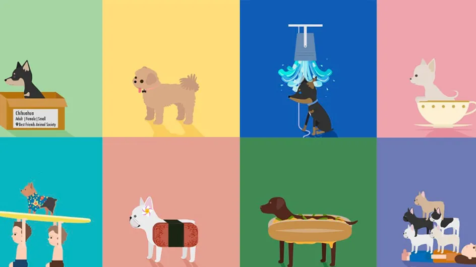Designer incentiva adoção de cachorros criando ilustrações no Instagram